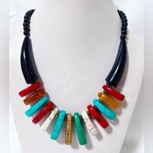 Handmade Himalayan Multi colored necklace